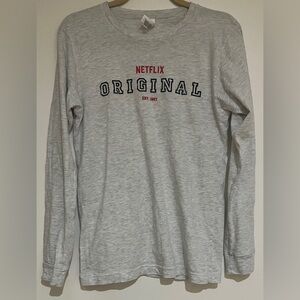 Bella Canvas Gray Netflix Original Long Sleeve Tee